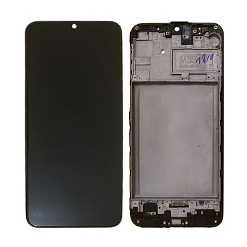 Дисплей для Samsung Galaxy M31s (M317F) в рамке + тачскрин, черный (100%)